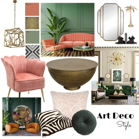 Art Deco style Mood Board Interior Design Mood Board by Adaiah Molina on Style Sourcebook