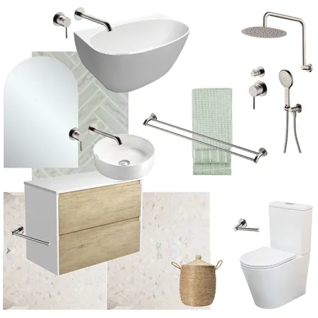 Sage & white bathroom scheme Interior Design Mood Board by emmalea97@gmail.com on Style Sourcebook