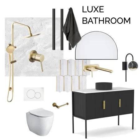 Luxe bathroom Interior Design Mood Board by Interiors by Mon on Style Sourcebook