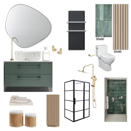 bath Interior Design Mood Board by Sokosred on Style Sourcebook