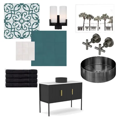 Moody Green Interior Design Mood Board by Caringbah@ambertiles.com.au on Style Sourcebook