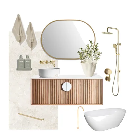 Sarahs Bathroom Interior Design Mood Board by Em Haus Creative on Style Sourcebook