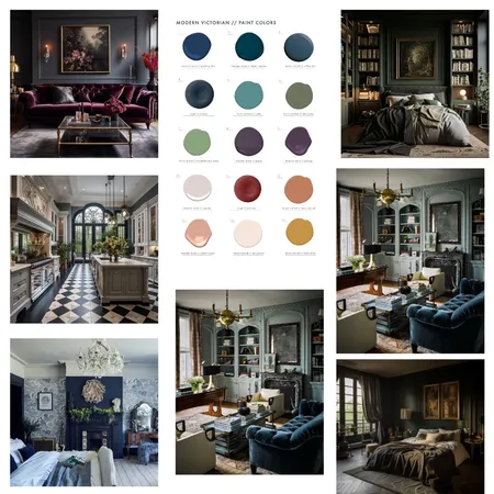 Modern Victorian Interior Design Mood Board by nerolie_10@hotmail.com on Style Sourcebook