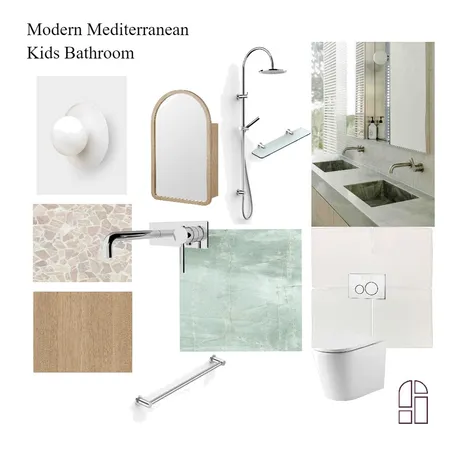 Kids Bathroom Interior Design Mood Board by Studio Tamara on Style Sourcebook