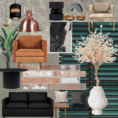 Industrial cafe Interior Design Mood Board by Hussein on Style Sourcebook