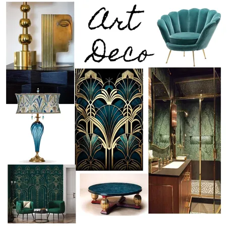Art Deco Interior Design Mood Board by HS on Style Sourcebook
