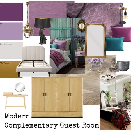 Complimentary Mood Board Guest Room 2 Interior Design Mood Board by swearenjen@gmail.com on Style Sourcebook