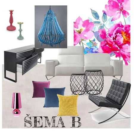ŠEMA B DNEVNA SOBA Interior Design Mood Board by majapaun on Style Sourcebook