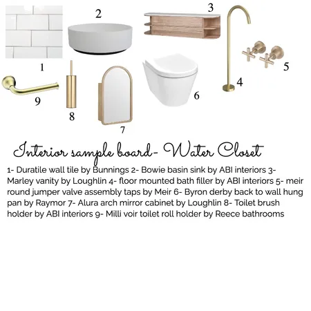 interior sample board- water closet Interior Design Mood Board by kittyoconnor on Style Sourcebook