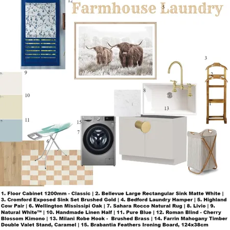 farmhouse laundry Interior Design Mood Board by RoseyM on Style Sourcebook