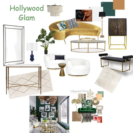 HOLLYWOOD GLAM Interior Design Mood Board by ASPEIRONE on Style Sourcebook