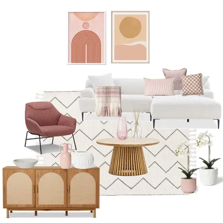 Pink Lounge Interior Design Mood Board by Courtney Cocks on Style Sourcebook