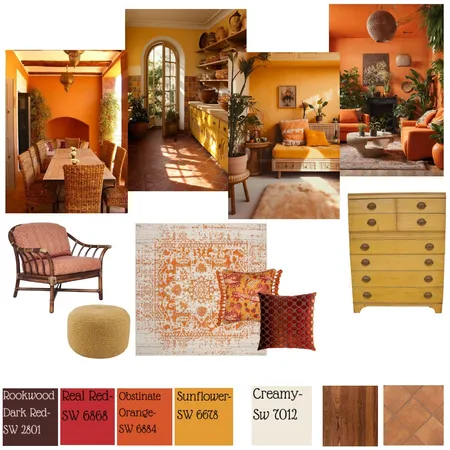 Scheme 2- Analogous Interior Design Mood Board by Lkimbro on Style Sourcebook