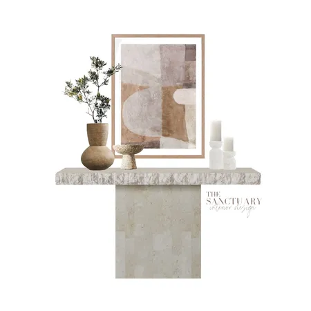 Travertine Console Interior Design Mood Board by The Sanctuary Interior Design on Style Sourcebook