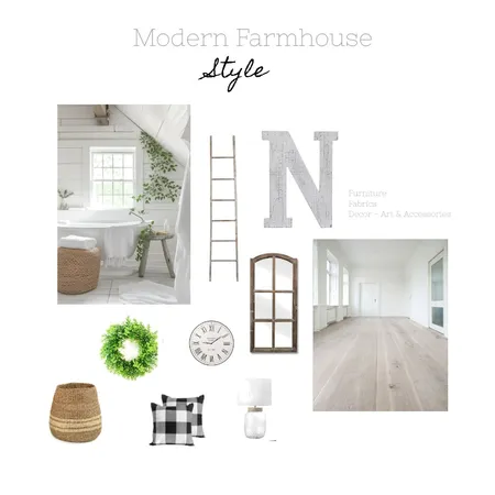 Modern Farmhouse - Style Interior Design Mood Board by Megan Jones on Style Sourcebook