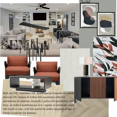 KOREKCIJA PROSTORA U ŠEMU A DNEVNA SOBA Interior Design Mood Board by majapaun on Style Sourcebook