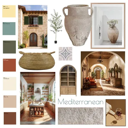 Mediterranean Interior Design Mood Board by mwoods on Style Sourcebook