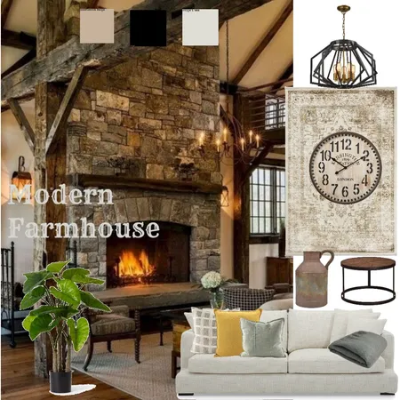 Modern Farmhouse Design Characteristics Interior Design Mood Board by LizzyJ on Style Sourcebook