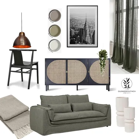 Contemporary olive Interior Design Mood Board by Oleander & Finch Interiors on Style Sourcebook