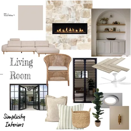 Living Room Interior Design Mood Board by Simplicity Interiors on Style Sourcebook