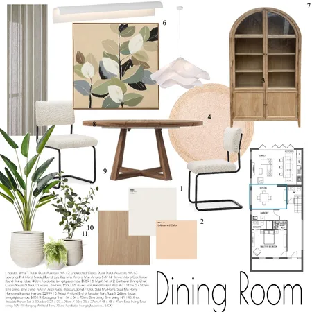 Dining Room - Sample Board Interior Design Mood Board by erincolliver on Style Sourcebook