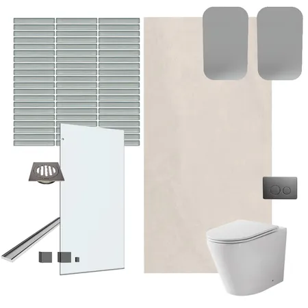 Complete Bathroom Package - The Block 2023 Kyle & Leslie Guest Bathroom Interior Design Mood Board by Beaumont Tiles on Style Sourcebook