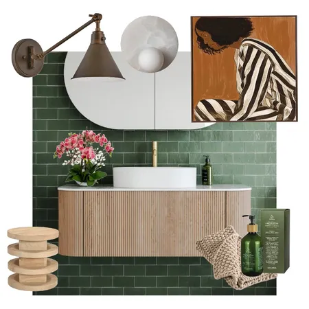 Bathroom Jewel Interior Design Mood Board by Evoke Interior Decorating on Style Sourcebook