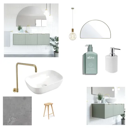 Willetton Bathroom Renovation Option 1 Interior Design Mood Board by interiorology on Style Sourcebook