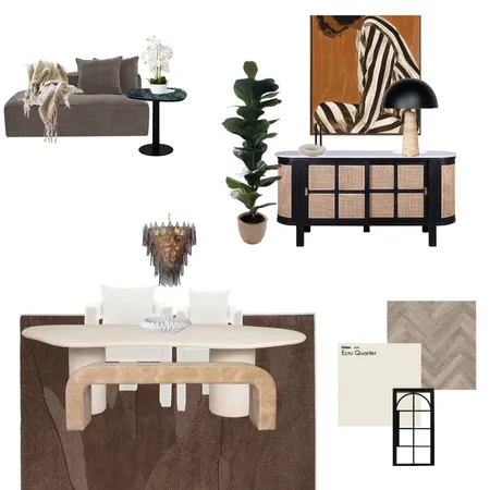 Dining Dark Mood Interior Design Mood Board by IrinaConstable on Style Sourcebook