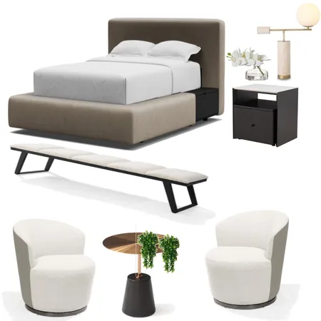 Wang Residence Bedroom concept 1 Interior Design Mood Board by SophisticatedSpaces on Style Sourcebook