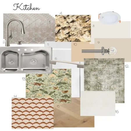 Kitchen. Material Board. Assignment 11 Interior Design Mood Board by Oksana Gallant on Style Sourcebook