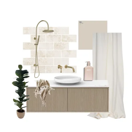 Stone Bathroom Interior Design Mood Board by Scarlett Living Interiors on Style Sourcebook