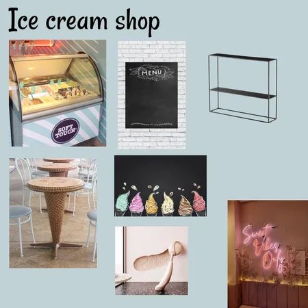 ICE CREAM SHOP Interior Design Mood Board by MARINAM on Style Sourcebook