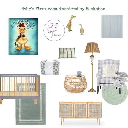 Baby's first room inspired by Beckoboo Interior Design Mood Board by Mz Scarlett Interiors on Style Sourcebook