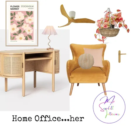 Home Office Interior Design Mood Board by Mz Scarlett Interiors on Style Sourcebook