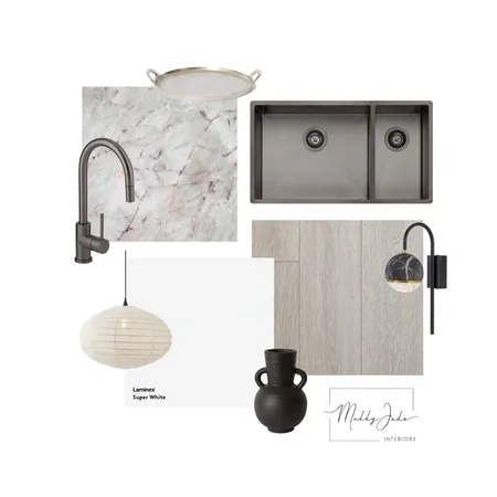 Warm grey kitchen materials + finishes Interior Design Mood Board by Maddy Jade Interiors on Style Sourcebook