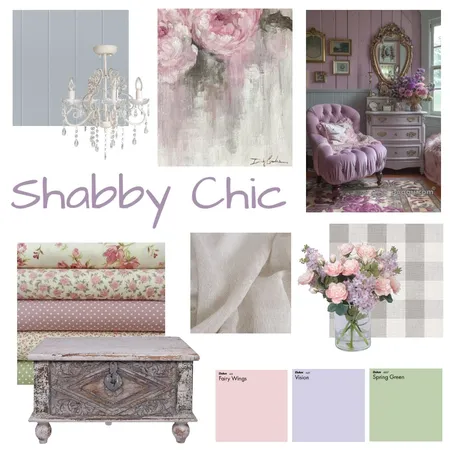 Shabby Chic Interior Design Mood Board by ZAZA interiors on Style Sourcebook