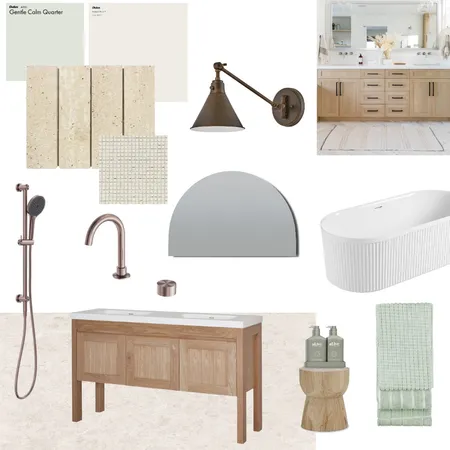 Australian Farmhouse Coastal Bathroom Interior Design Mood Board by thebaileybuild on Style Sourcebook