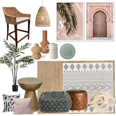 Moroccan Blush 2 Interior Design Mood Board by theunitsalex@gmail.com on Style Sourcebook