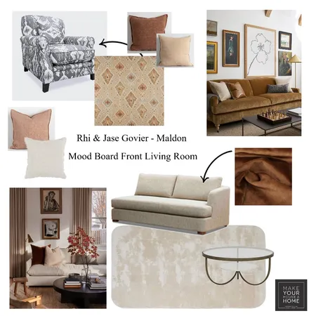 Rhi & Jase Govier - Mood Board Front Living Room Interior Design Mood Board by MarnieDickson on Style Sourcebook