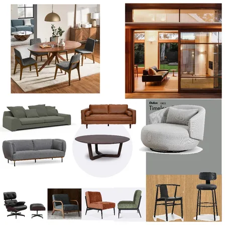 Mid century modern style Interior Design Mood Board by Cocoon_me on Style Sourcebook