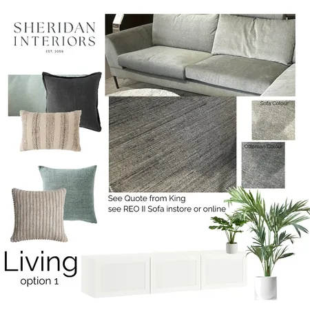 BAKER - Living opt 1 Interior Design Mood Board by Sheridan Interiors on Style Sourcebook