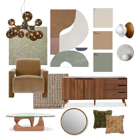 RETRO LIVING Interior Design Mood Board by Komaha Interior Design on Style Sourcebook