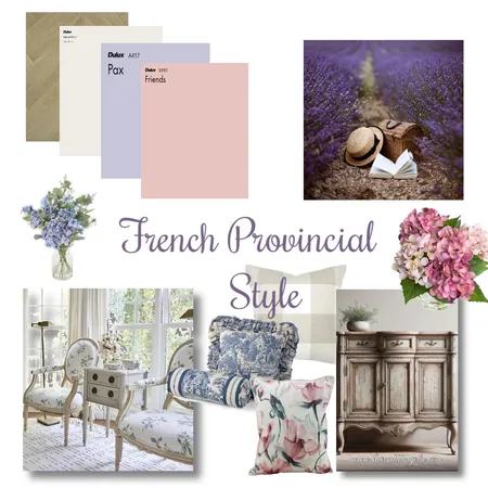 French Provincial Interior Design Mood Board by BrimandBloom on Style Sourcebook