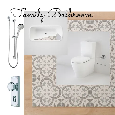 Family Bathroom Interior Design Mood Board by moniquevanderham@icloud.com on Style Sourcebook