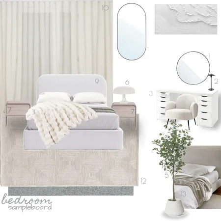 Serene Bedroom Interior Design Mood Board by Myamya on Style Sourcebook