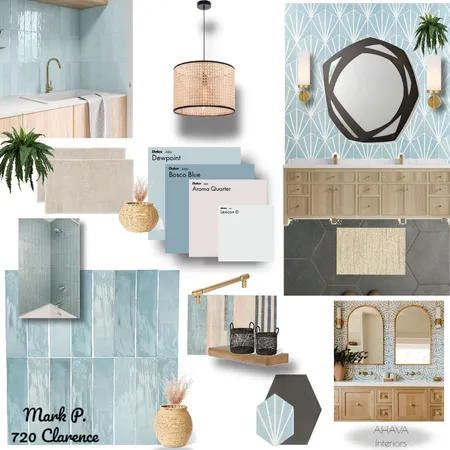 Mark Boho Bath Interior Design Mood Board by Kshambaugh on Style Sourcebook