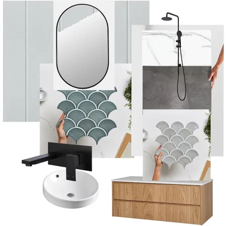 Hamptons Powder Room Interior Design Mood Board by Teresapalmer32@gmail.com on Style Sourcebook