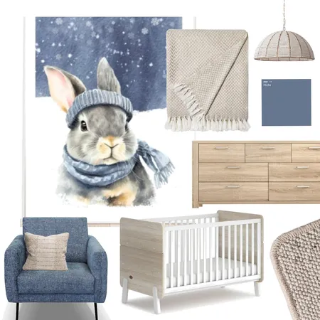 Slate Blue Nursery Interior Design Mood Board by Gigi 'Love your Lifestyle' on Style Sourcebook