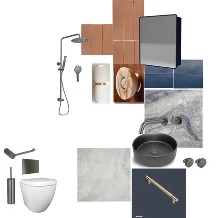 Collingwood Ensuite Interior Design Mood Board by Logie Interiors on Style Sourcebook